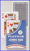 English pattern - Jumbo size  (Single cards) (Piatnik) by Piatnik - Cat Ref 10711