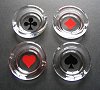 Ashtrays - set of 4 by Bormioli Rocco - Cat Ref 12940