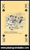 Commemorative Olympic Playing Cards (double pack only*) by A.S.S. for Waddingtons for Stanley Gibbons Antiquarian, London, 1980 - Cat Ref 14647